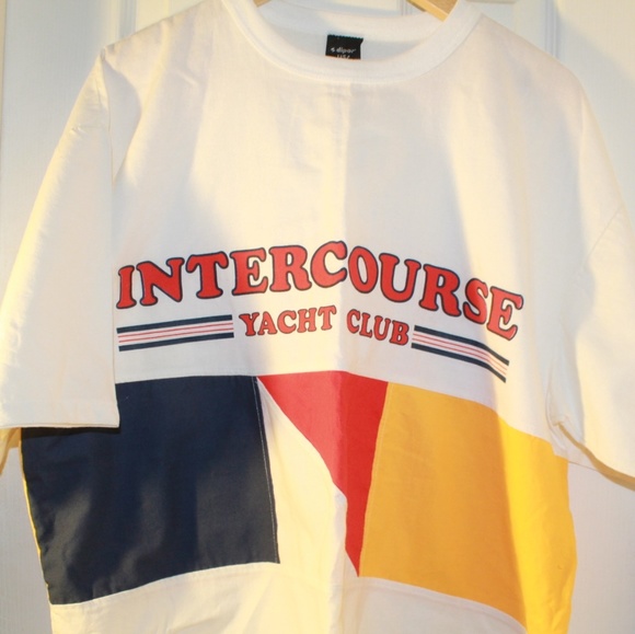 Vintage Other - Vintage INTERCOURSE Yacht Club TShirt